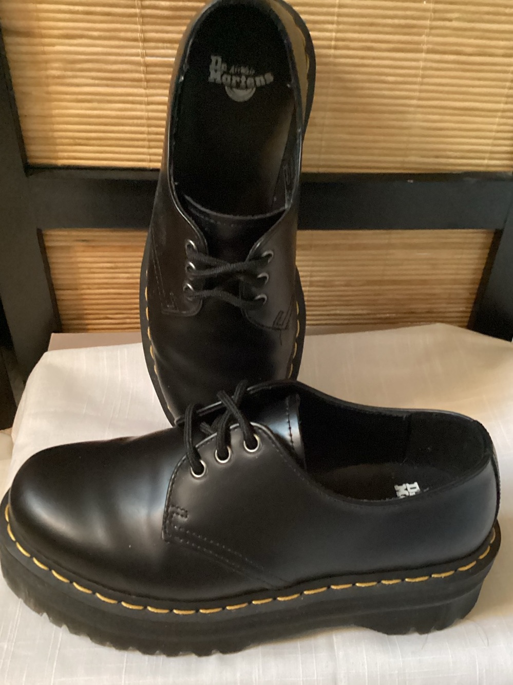 ♦️ NEW Dr. Martens 1461 Quad leather Shoes Sz 7 Doc black oxford $180 Retail